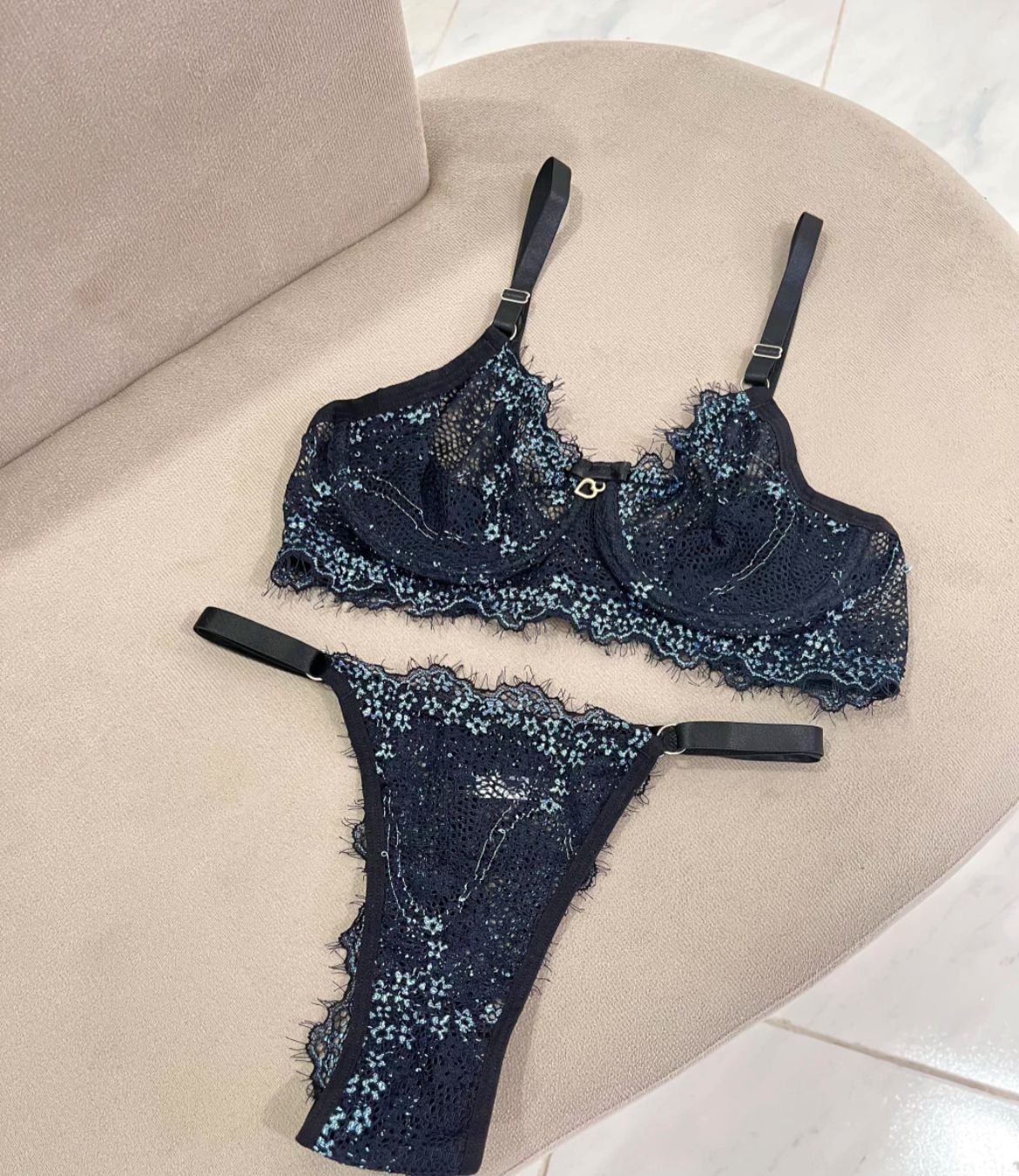 Conjunto Renda Cores - cor cores